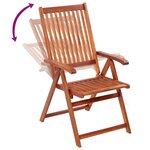 vidaXL Chaises pliables de jardin lot de 2 Bois solide d'acacia Marron