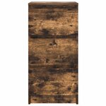 vidaXL Buffet chêne fumé 37 5x35x76 cm bois d'ingénierie