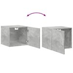 vidaXL Armoire murale gris béton 45x42 5x40 cm bois d'ingénierie