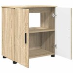 vidaXL Cabinet de salle de bain Chêne sonoma 61 x 35 x 64 cm