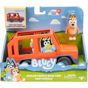 Moose Toys 17661 - Bluey 4x4 de la famille Bouvier pour Road Trip