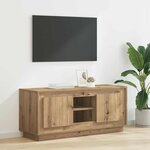 vidaXL Meuble TV Chêne artisanal 102 x 35 x 45 cm Bois d'ingénierie
