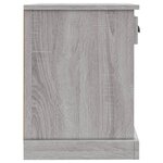vidaXL Table de chevet sonoma gris 43x36x50 cm