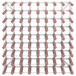 vidaXL Casier à bouteilles pour 72 bouteilles Marron Bois pin solide