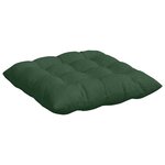 vidaXL Coussins de siège 4 Pièces Vert foncé 40 x 40 x 6 cm