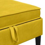 vidaXL Ensemble de meubles pour le salon 5 Pièces Jaune Velours