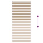 vidaXL Store zèbre marron sable largeur du tissu 110 9 cm polyester