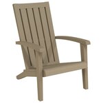 vidaXL Chaises de jardin Adirondack lot de 2 marron clair PP