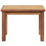 vidaXL Table basse Marron 50 x 35 x 36 cm Bois de teck solide