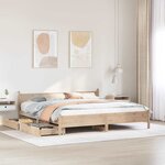 vidaXL Cadre de lit sans matelas 180x200 cm bois massif de pin
