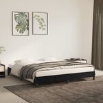 vidaXL Cadre de lit Noir 160x200 cm Velours