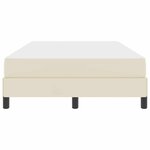 vidaXL Lit avec matelas Crème 120 x 200 cm Faux cuir