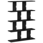 vidaXL Étagère cube murale 12 compartiments noir bois d'ingénierie