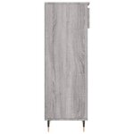 vidaXL Armoire à chaussures Sonoma gris 40x36x105 cm Bois d'ingénierie