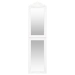 vidaXL Miroir sur pied Blanc 50x200 cm