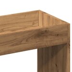 vidaXL Buffet haut chêne artisanal 63x33x140 cm bois d'ingénierie