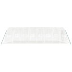 vidaXL Serre avec cadre en acier blanc 40 m² 8x5x2 3 m