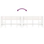 vidaXL Lit mezzanine d'enfants sans matelas avec échelle 90x200 cm