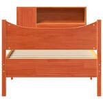 vidaXL Cadre de lit sans matelas cire marron 75x190 cm bois pin massif