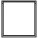 vidaXL Portant de bois de chauffage Noir mat 110x28x116 cm Acier