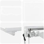 vidaXL Cadre d'auvent Blanc 300 x 200 cm Polyester avec revêtement PU