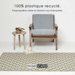 Tapis extérieur terrasse réversible - Tapis de jardin imperméable et résistant UV - May - Gris - 120x180 cm - HOMESCAPES