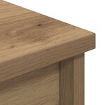 vidaXL Buffet haut chêne artisanal 50x35x180 cm bois d'ingénierie