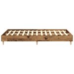 vidaXL Cadre de lit sans matelas vieux bois 140x190 cm bois ingénierie
