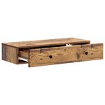 vidaXL Table d'appoint murale Bois ancien 87 5 x 34 5 x 17 cm