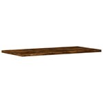 vidaXL Étagères murales 4 Pièces chêne fumé 60x20x1 5cm bois d'ingénierie