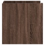 vidaXL Table de chevet chêne marron 45x50x50 cm bois d’ingénierie