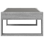 vidaXL Table basse avec LED infini sonoma gris 90x53x30 cm