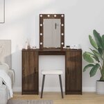 vidaXL Table de Toilette Marron 102 x 33 x 135 cm Bois d'ingénierie