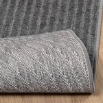 vidaXL Tapis de surface HUARTE Anthracite 200 x 80 cm Polyester