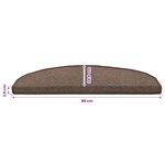 vidaXL Tapis d'escalier auto-adhésifs 15 pièces 80 x 24 5 x 3 5 cm