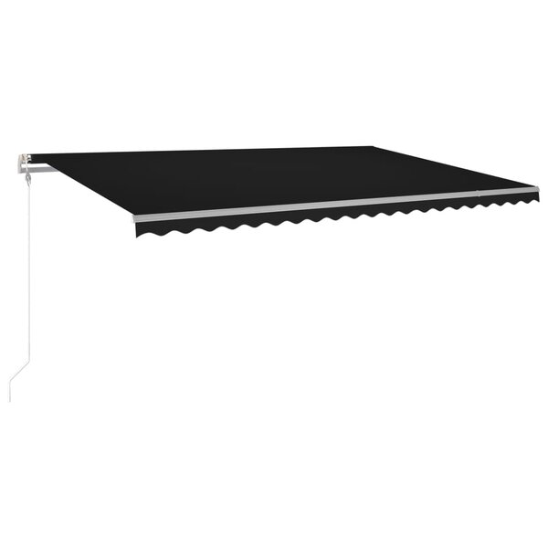 Vidaxl auvent rétractable automatique 500x300 cm anthracite