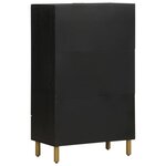 vidaXL Buffet noir 60x33x100 cm bois d'ingénierie