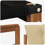 vidaXL Ensemble de canapés d'extérieur 7 pc Naturel et Beige