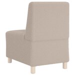 vidaXL Canapé modulaire sans accoudoirs Gris clair 55 cm Tissu imitation laine bouclée