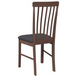 vidaXL Chaises à manger coussins 2 Pièces marron bois massif caoutchouc