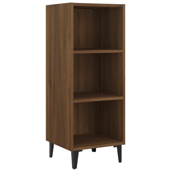 vidaXL Buffet chêne marron 34 5x32 5x90 cm bois d'ingénierie