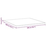 vidaXL Coussins de Matelas Blanc et Bleu 200 x 200 cm