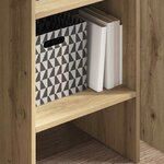 vidaXL Bibliothèque chêne artisanal 40 x 35 x 180 cm Bois d'ingénierie