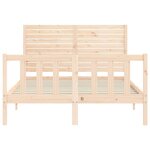 vidaXL Cadre de lit sans matelas bois de pin massif