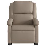 vidaXL Fauteuil inclinable Cappuccino Similicuir