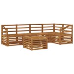 vidaXL Ensemble de canapé d'angle 6 Pièces Naturel Bois d'Acacia Massif