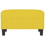 vidaXL Repose-pied Jaune clair 70x55x41 cm Tissu