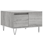 vidaXL Table basse sonoma gris 55x55x36 5 cm bois d'ingénierie