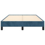 vidaXL Cadre de lit sans matelas bleu foncé 120x190 cm velours