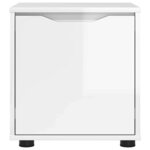 vidaXL Cabinet de salle de bain Blanc brillant 40 5 x 40 x 44 cm